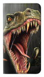 Samsung Galaxy A22 5G PU Leather Flip Case T-Rex Dinosaur