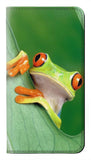Google Pixel 6 Pro PU Leather Flip Case Little Frog