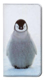 Samsung Galaxy A12 PU Leather Flip Case Penguin Ice