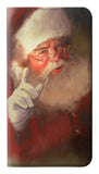 Samsung Galaxy A12 PU Leather Flip Case Xmas Santa Claus