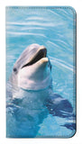 iPhone 12 Pro, 12 PU Leather Flip Case Dolphin