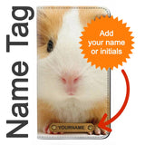 Samsung Galaxy A22 5G PU Leather Flip Case Cute Guinea Pig with leather tag