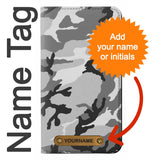 Samsung Galaxy S21+ 5G PU Leather Flip Case Snow Camo Camouflage Graphic Printed with leather tag