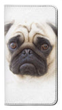 Samsung Galaxy A12 PU Leather Flip Case Pug Dog