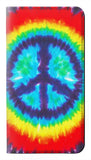 iPhone 12 Pro, 12 PU Leather Flip Case Tie Dye Peace