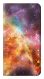 Samsung Galaxy A12 PU Leather Flip Case Nebula Rainbow Space
