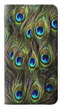 Motorola Moto G Play (2021) PU Leather Flip Case Peacock Feather