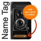 iPhone 7, 8, SE (2020), SE2 PU Leather Flip Case Vintage Camera with leather tag