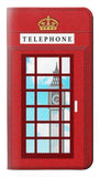 iPhone 13 PU Leather Flip Case England Classic British Telephone Box Minimalist