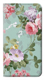 Apple iPhone 14 PU Leather Flip Case Flower Floral Art Painting