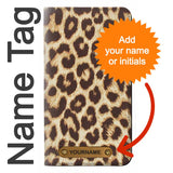 LG G8 ThinQ PU Leather Flip Case Leopard Pattern Graphic Printed with leather tag