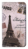 LG Stylo 6 PU Leather Flip Case Paris Postcard Eiffel Tower