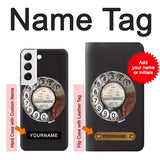  Moto G8 Power Hard Case Retro Rotary Phone Dial On with custom name