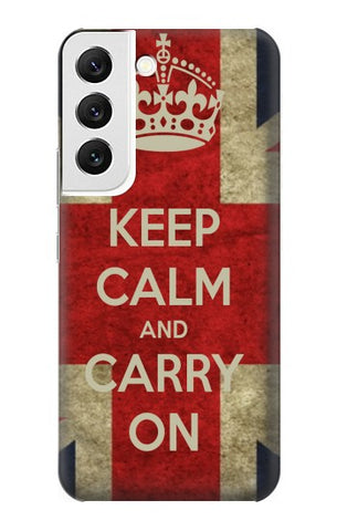 Samsung Galaxy S22 5G Hard Case Keep Calm and Carry On
