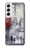 Samsung Galaxy S22 5G Hard Case Eiffel Painting of Paris