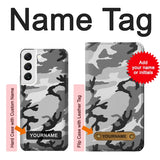 Samsung Galaxy S22 5G Hard Case Snow Camo Camouflage Graphic Printed with custom name