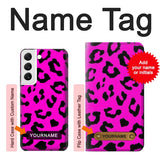  Moto G8 Power Hard Case Pink Leopard Pattern with custom name