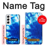  Moto G8 Power Hard Case Tie Dye Blue with custom name