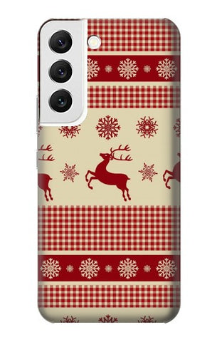 Samsung Galaxy S22 5G Hard Case Christmas Snow Reindeers