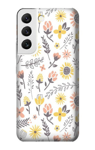  Moto G8 Power Hard Case Pastel Flowers Pattern