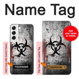 Samsung Galaxy S22 5G Hard Case Biohazards Biological Hazard with custom name