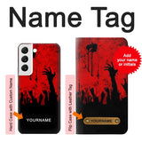  Moto G8 Power Hard Case Zombie Hands with custom name