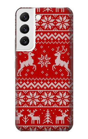  Moto G8 Power Hard Case Christmas Reindeer Knitted Pattern