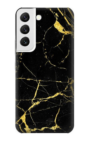 Samsung Galaxy S22 5G Hard Case Gold Marble Graphic Printed