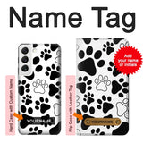  Moto G8 Power Hard Case Dog Paw Prints with custom name