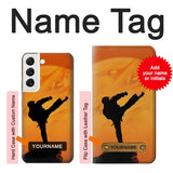 Samsung Galaxy S22 5G Hard Case Kung Fu Karate Fighter with custom name