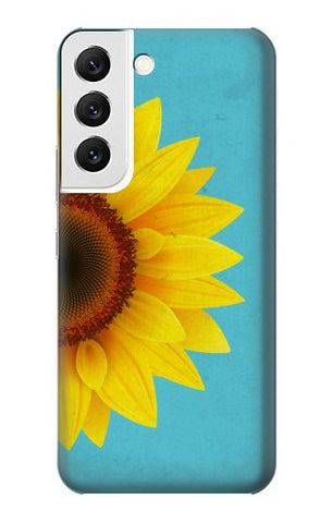  Moto G8 Power Hard Case Vintage Sunflower Blue