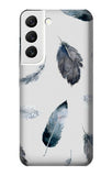  Moto G8 Power Hard Case Feather Paint Pattern