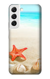 Samsung Galaxy S22 5G Hard Case Sea Shells Starfish Beach
