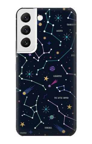Samsung Galaxy S22 5G Hard Case Star Map Zodiac Constellations
