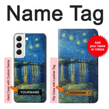  Moto G8 Power Hard Case Van Gogh Starry Night Over Rhone with custom name