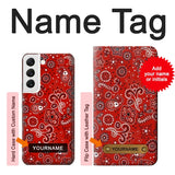  Moto G8 Power Hard Case Red Bandana with custom name