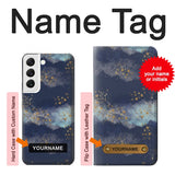  Moto G8 Power Hard Case Gold Star Sky with custom name