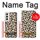  Moto G8 Power Hard Case Fashionable Leopard Seamless Pattern with custom name