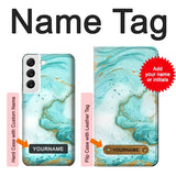  Moto G8 Power Hard Case Green Marble Graphic Print with custom name