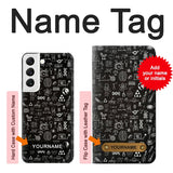  Moto G8 Power Hard Case Blackboard Science with custom name