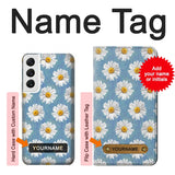  Moto G8 Power Hard Case Floral Daisy with custom name