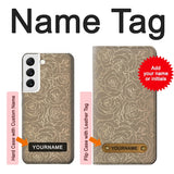  Moto G8 Power Hard Case Gold Rose Pattern with custom name