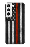  Moto G8 Power Hard Case Firefighter Thin Red Line Flag