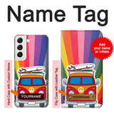  Moto G8 Power Hard Case Hippie Van with custom name