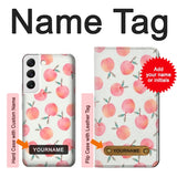  Moto G8 Power Hard Case Peach with custom name