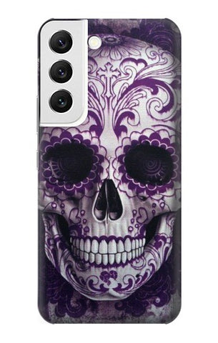  Moto G8 Power Hard Case Purple Sugar Skull