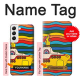  Moto G8 Power Hard Case Hippie Yellow Submarine with custom name