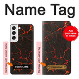  Moto G8 Power Hard Case Lava Magma with custom name