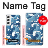  Moto G8 Power Hard Case Wave Pattern with custom name