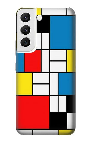  Moto G8 Power Hard Case Piet Mondrian Line Art Composition